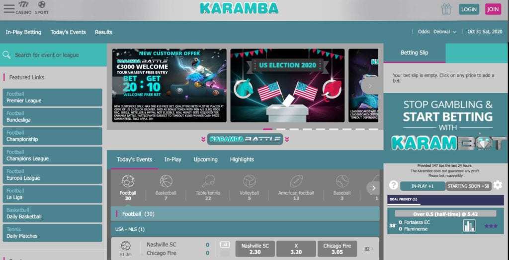 Karamba Sports 2 karamba baste live