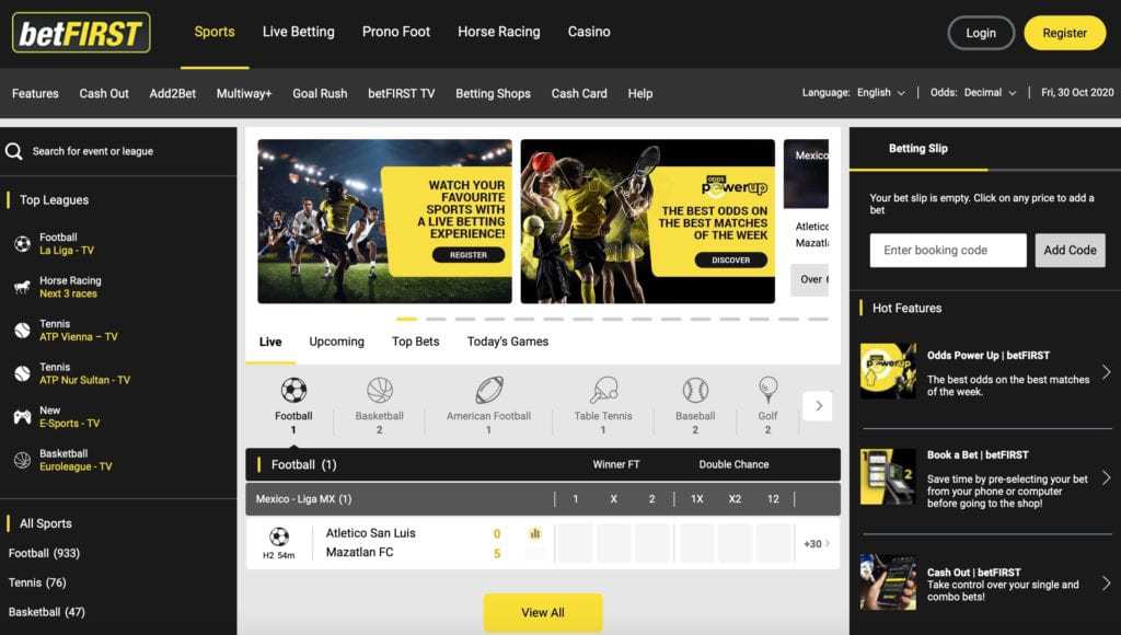Rishikimi i betFirst 2 betfirst platform