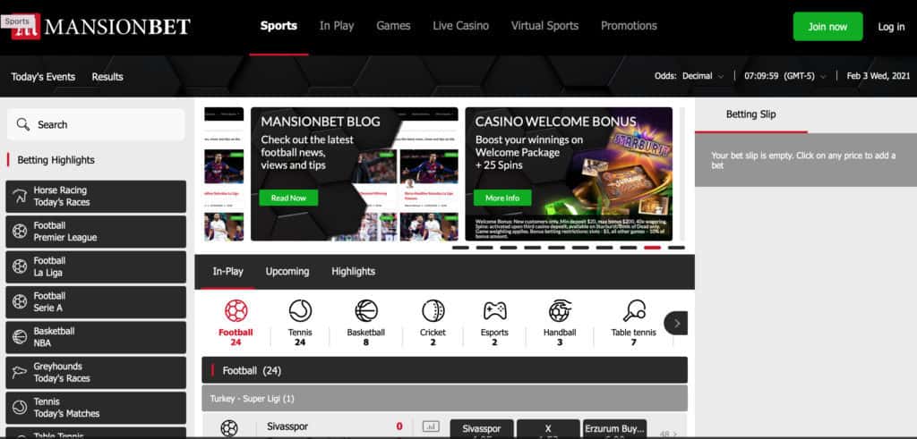 MansionBet 2 mansionbet home page