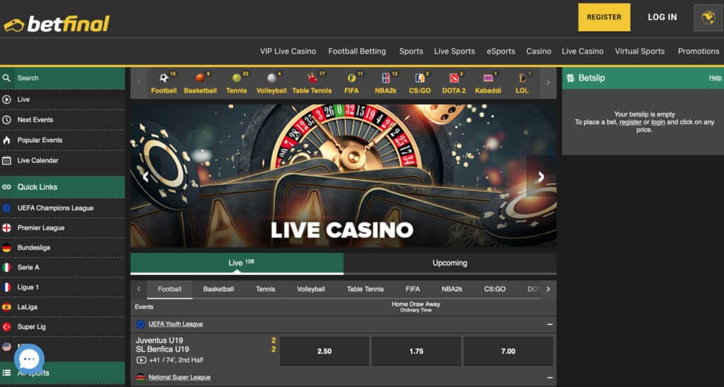 Betfinal 3 betfinal home page