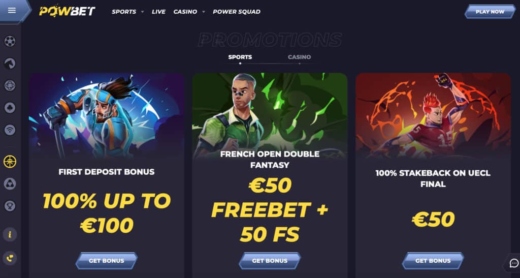 Powbet Sportsbook 3 Powbet promotions page