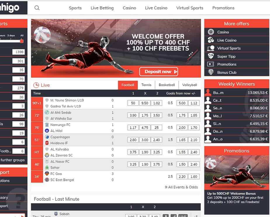 Bahigo Sportsbook 2 bahigo home page